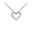 Pendant Heart .30ctw Round Diamonds 14kw .6x.55" 2.87g 225010084
