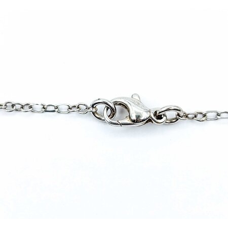 Necklace Celestial Charm Choker 1.00ctw Round Diamonds 18kw 15" 15.87g 225010093