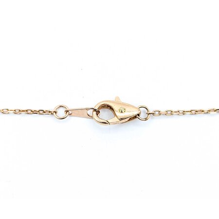 Necklace Station 1.55ctw Round Diamonds 14ky 16" 3.95g 225010094