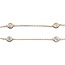 Necklace Station 1.55ctw Round Diamonds 14ky 16" 3.95g 225010094