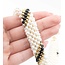 Necklace 4-5mm Pearl 4mm Onyx Beeds 14ky .65" Wide 17" 86.6g 225010080