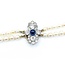 Necklace Opera Length 1.60ctw Round Old Mine Cut Diamonds 1.00ct Sugarloaf Cabochon GIA Unheated Sapphire 14ky 3.5-8mm Pearl Graduated 52" Length 130.14g 225010074