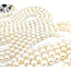 Necklace Opera Length 1.60ctw Round Old Mine Cut Diamonds 1.00ct Sugarloaf Cabochon GIA Unheated Sapphire 14ky 3.5-8mm Pearl Graduated 52" Length 130.14g 225010074