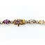 Necklace 3.74ctw Round Diamonds 73.07ctw Multi Color GIA Unheated Sapphires 18ky 17.25" 61.7g 225030002