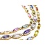 Necklace 3.74ctw Round Diamonds 73.07ctw Multi Color GIA Unheated Sapphires 18ky 17.25" 61.7g 225030002