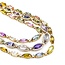 Necklace 3.74ctw Round Diamonds 73.07ctw Multi Color GIA Unheated Sapphires 18ky 17.25" 61.7g 225030002