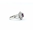Ring .67ctw Round Diamonds 2.02ct GIA Purplish Pink Unheated Kashmir Sapphires Platinum Sz7 8.4g 225030005