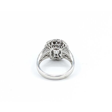 Ring .67ctw Round Diamonds 2.02ct GIA Purplish Pink Unheated Kashmir Sapphires Platinum Sz7 8.4g 225030005