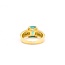 Ring .66ctw Princess Diamonds 2.10ct Emerald 18ky Sz6 6.8g 225030006
