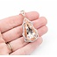 Necklace 1.37ctw Round Diamonds 20.83ct Morganite 14kr 47.5x22mm 18" 19.1g 225030009