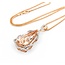 Necklace 1.37ctw Round Diamonds 20.83ct Morganite 14kr 47.5x22mm 18" 19.1g 225030009