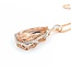 Necklace 1.37ctw Round Diamonds 20.83ct Morganite 14kr 47.5x22mm 18" 19.1g 225030009