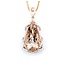 Necklace 1.37ctw Round Diamonds 20.83ct Morganite 14kr 47.5x22mm 18" 19.1g 225030009