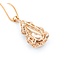 Necklace 1.37ctw Round Diamonds 20.83ct Morganite 14kr 47.5x22mm 18" 19.1g 225030009