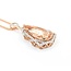 Necklace 1.37ctw Round Diamonds 20.83ct Morganite 14kr 47.5x22mm 18" 19.1g 225030009