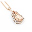Necklace 1.37ctw Round Diamonds 20.83ct Morganite 14kr 47.5x22mm 18" 19.1g 225030009