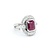 Ring 1.33ctw Round Diamonds 2.20ct GIA Ruby Platinum Sz7 16.2g 225030018