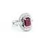 Ring 1.33ctw Round Diamonds 2.20ct GIA Ruby Platinum Sz7 16.2g 225030018