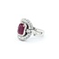 Ring 1.33ctw Round Diamonds 2.20ct GIA Ruby Platinum Sz7 16.2g 225030018