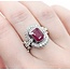 Ring 1.33ctw Round Diamonds 2.20ct GIA Ruby Platinum Sz7 16.2g 225030018