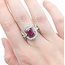 Ring 1.33ctw Round Diamonds 2.20ct GIA Ruby Platinum Sz7 16.2g 225030018