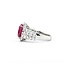Ring 2.11ctw Round Diamonds 5.39ctw Ruby Platinum Sz7 10.5g 225030028