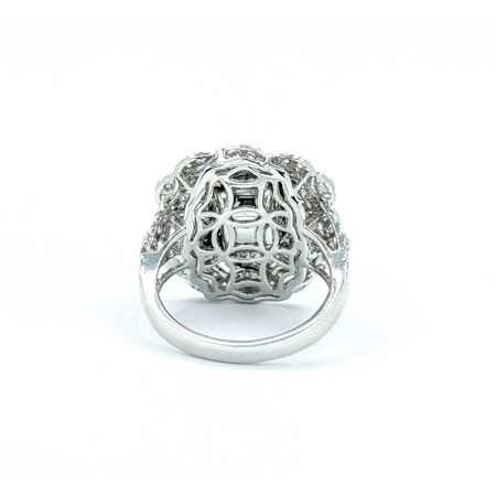 Ring 1.63ctw Round Diamonds 3.45ct GIA Emerald Platinum Sz7 9.9g 225030032