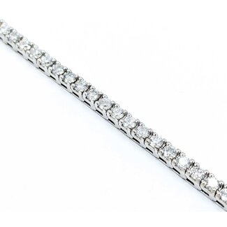 Bracelet 7.97ctw Round Diamonds 14kw 7" 17.8g 225030007