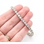 Bracelet 7.97ctw Round Diamonds 14kw 7" 17.8g 225030007
