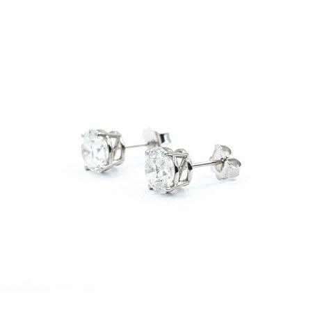 Earrings 3.01ctw Round Diamonds 14kw 7mm 1.6g 225030025