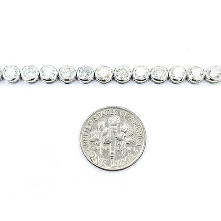 Bracelet 8.77ctw Round Diamonds 14kw 7" 10.6g 225030022