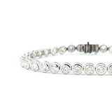  Bracelet 8.77ctw Round Diamonds 14kw 7" 10.6g 225030022