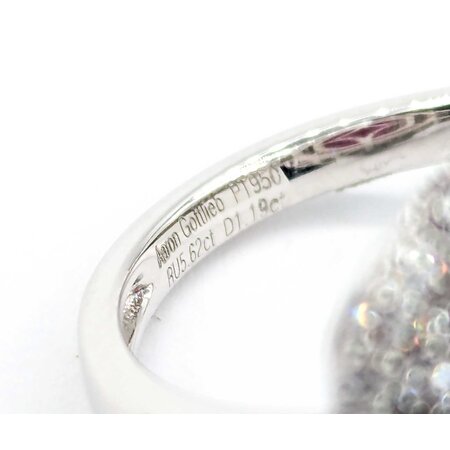 Ring 1.19ctw Round Diamonds 5.62ct GIA Burmese Ruby Platinum Sz7 11.5g 225030034