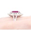 Ring 1.19ctw Round Diamonds 5.62ct GIA Burmese Ruby Platinum Sz7 11.5g 225030034