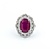 Ring 1.19ctw Round Diamonds 5.62ct GIA Burmese Ruby Platinum Sz7 11.5g 225030034