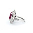 Ring 1.19ctw Round Diamonds 5.62ct GIA Burmese Ruby Platinum Sz7 11.5g 225030034