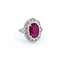Ring 1.19ctw Round Diamonds 5.62ct GIA Burmese Ruby Platinum Sz7 11.5g 225030034