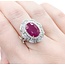 Ring 1.19ctw Round Diamonds 5.62ct GIA Burmese Ruby Platinum Sz7 11.5g 225030034