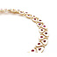 Necklace 4.1ctw Round Diamonds 36.93ctw GIA Burmese Ruby White Enamel 14ky 18" 77.0g 225030026