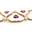 Necklace 4.1ctw Round Diamonds 36.93ctw GIA Burmese Ruby White Enamel 14ky 18" 77.0g 225030026