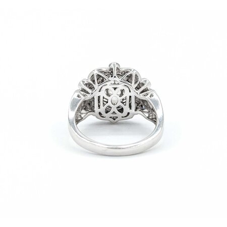 Ring .55ctw Round Diamonds 4.18ct GIA Sapphire Platinum Sz7 10.3g 225030014