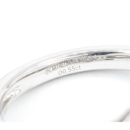 Ring .55ctw Round Diamonds 4.18ct GIA Sapphire Platinum Sz7 10.3g 225030014