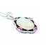 Necklace .28ctw Round Diamonds 9.69ct Opal 1.42ctw Pink Sapphires Platinum 41.5x23.5mm 18" 11.7g 225030011