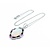 Necklace .28ctw Round Diamonds 9.69ct Opal 1.42ctw Pink Sapphires Platinum 41.5x23.5mm 18" 11.7g 225030011