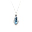 Necklace .60ctw Round Diamonds 1.68ct GIA Aquamarine Platinum 32x12.5mm 18" 7.6g 225030010