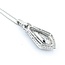 Necklace .60ctw Round Diamonds 1.68ct GIA Aquamarine Platinum 32x12.5mm 18" 7.6g 225030010