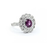  Ring .98ctw Round Diamonds .95ct GIA Unheated Kashmir Sapphire Platinum Sz7 8.2g 225030019