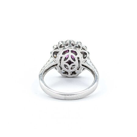 Ring .98ctw Round Diamonds .95ct GIA Unheated Kashmir Sapphire Platinum Sz7 8.2g 225030019
