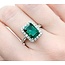 Ring .82ctw Round Diamonds 3.77ct Emerald Platinum Sz6.5 7.8g 225030039