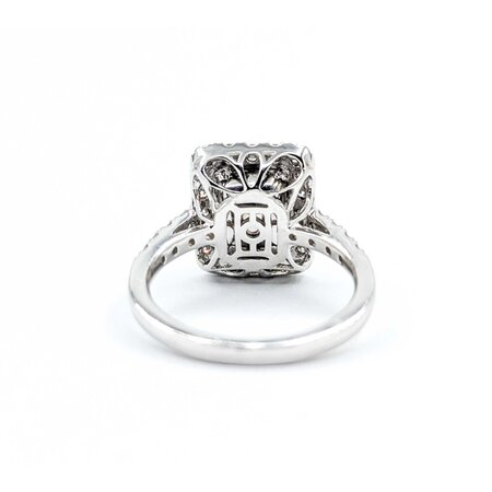 Ring .82ctw Round Diamonds 3.77ct Emerald Platinum Sz6.5 7.8g 225030039